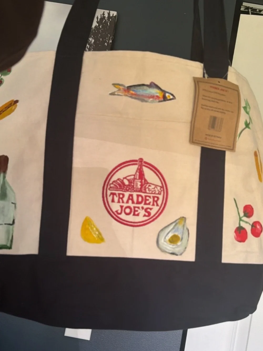 Trader Joe Handpainted Tote